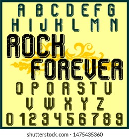 Isolated script alphabet vector font letters 