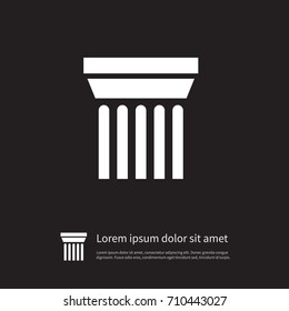 Isolated Sculpture Icon. Ornate Vector Element Can Be Used For Sculpture, Ornate, Pedestal Design Concept.