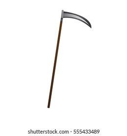 Isolated scythe on a white background, Vector illustration