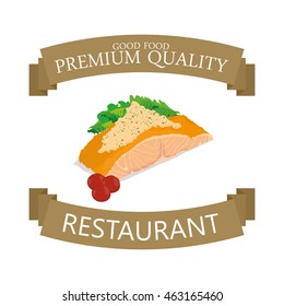 Isolated sea food on white background, Vector illustration