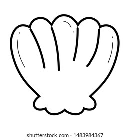 Isolated sea shell design vector illustration