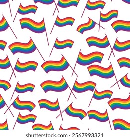 isolated seamless pattern lgbt and pride in vector. image for backdrops prints wallpaper wrapping textile