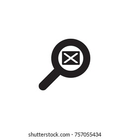 Isolated Search Icon Symbol On Clean Background. Vector Magnifier Element In Trendy Style.
