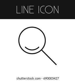 Isolated Search Outline. Magnifier Vector Element Can Be Used For Search, Magnifier, Instrument Design Concept.