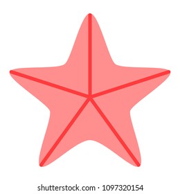 Isolated seastar icon