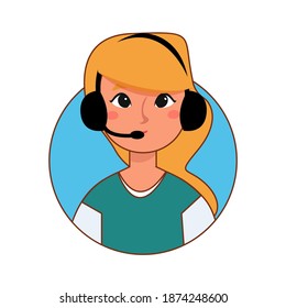 Isolated secretary woman professions jobs icon logo- Vector