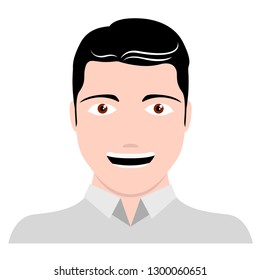 Isolated self avatar of a man. Vector illustration design