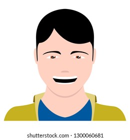 Isolated self avatar of a man. Vector illustration design