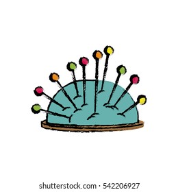 Isolated sewing pins icon vector illustration graphic design