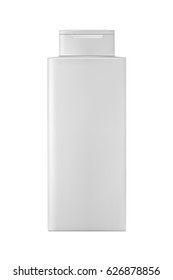 Isolated shampoo bottle on white background. 3D illustartion.