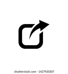 Isolated share icon on white background vector Eps10