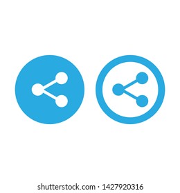 Isolated share icon on white background vector Eps10