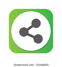 Isolated Share Icon Symbol On Clean Background. Vector Publish Element In Trendy Style.