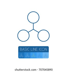 Isolated Share Outline. Publish Vector Element Can Be Used For Share, Publish, Structure Design Concept.