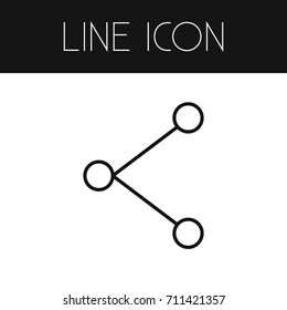 Isolated Share Outline. Publish Vector Element Can Be Used For Share, Publish, Network Design Concept.