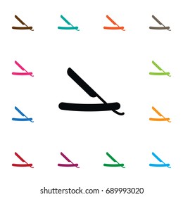 Isolated Shaving Icon. Edge Vector Element Can Be Used For Shaving, Blade, Razor Design Concept.