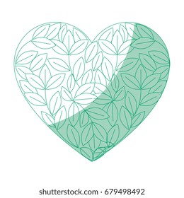 isolated sheet tree heart