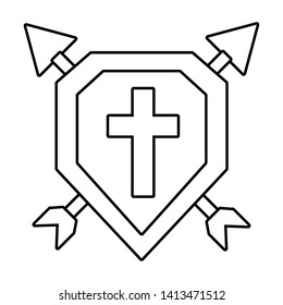 Isolated shield design vector illustration