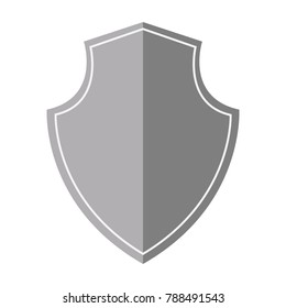 Isolated shield icon on a white background, Vector illustration
