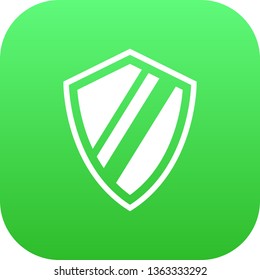 Isolated shield icon symbol on clean background. Vector protection element in trendy style.