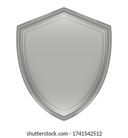 Isolated shield image. Security symbol - Vector illustration