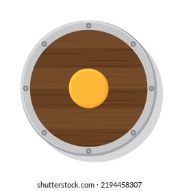 Isolated shield marios videogame vector illustration
