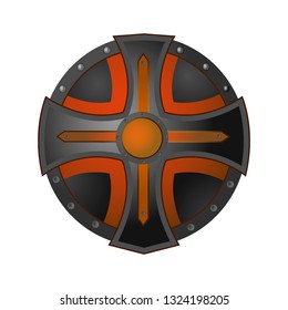 Isolated shield on white background. Vector illustration of a shield 
