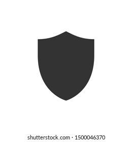 Isolated shield silhouette vector icon