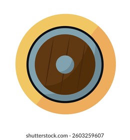 Isolated shield weapon medieval icon