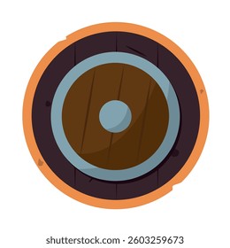 Isolated shield weapon medieval icon