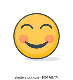 Isolated shine emoticon