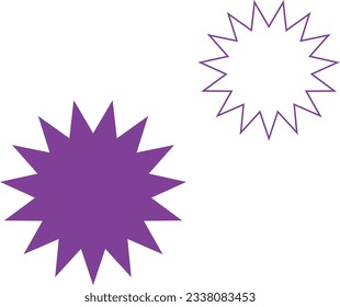 isoliertes Sternchen-Vektorelement