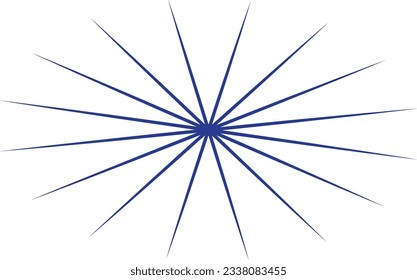 isolated shine star vector element