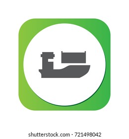 Isolated Ship Icon Symbol On Clean Background. Vector Boat Element In Trendy Style.