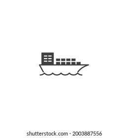 isolated ship sign icon, vector illustration