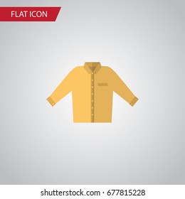 Isolated Shirt Flat Icon. Banyan Vector Element Can Be Used For Shirt, Banyan, Man Design Concept.