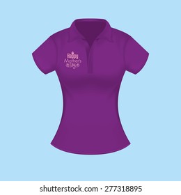 Isolated shirt with text for mother's day. Vector illustration