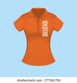 Isolated shirt with text for mother's day. Vector illustration
