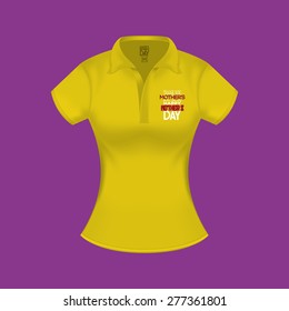 Isolated shirt with text for mother's day. Vector illustration
