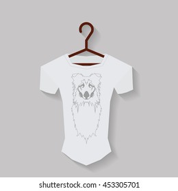 Isolated shirt, Vector illustration