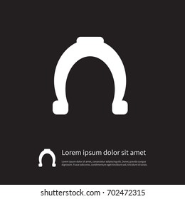 Isolated Shoe Icon. Horseshoe Vector Element Can Be Used For Shoe, Horseshoe, Metal Design Concept.