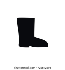 Isolated Shoes Icon. Boots Vector Element Can Be Used For Shoes, Boots, Wellies Design Concept.