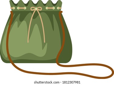 Isolated sholder bag on white background illustration