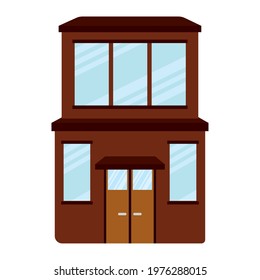 Isolated shop building icon Store structure Vector