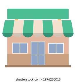 Isolated shop building icon Store structure Vector