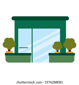 Isolated shop building icon Store structure Vector