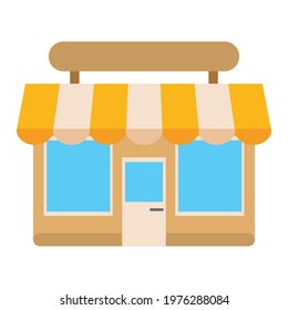 Isolated shop building icon Store structure Vector