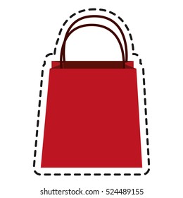 Isolated shopping bag design