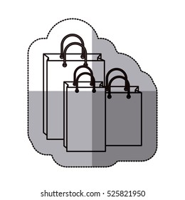 Isolated shopping bag design