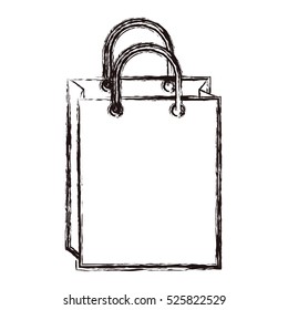 Isolated shopping bag design